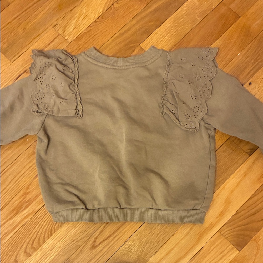 H&M Ruffle Sleeve Sweatshirt - Picture 3 of 3